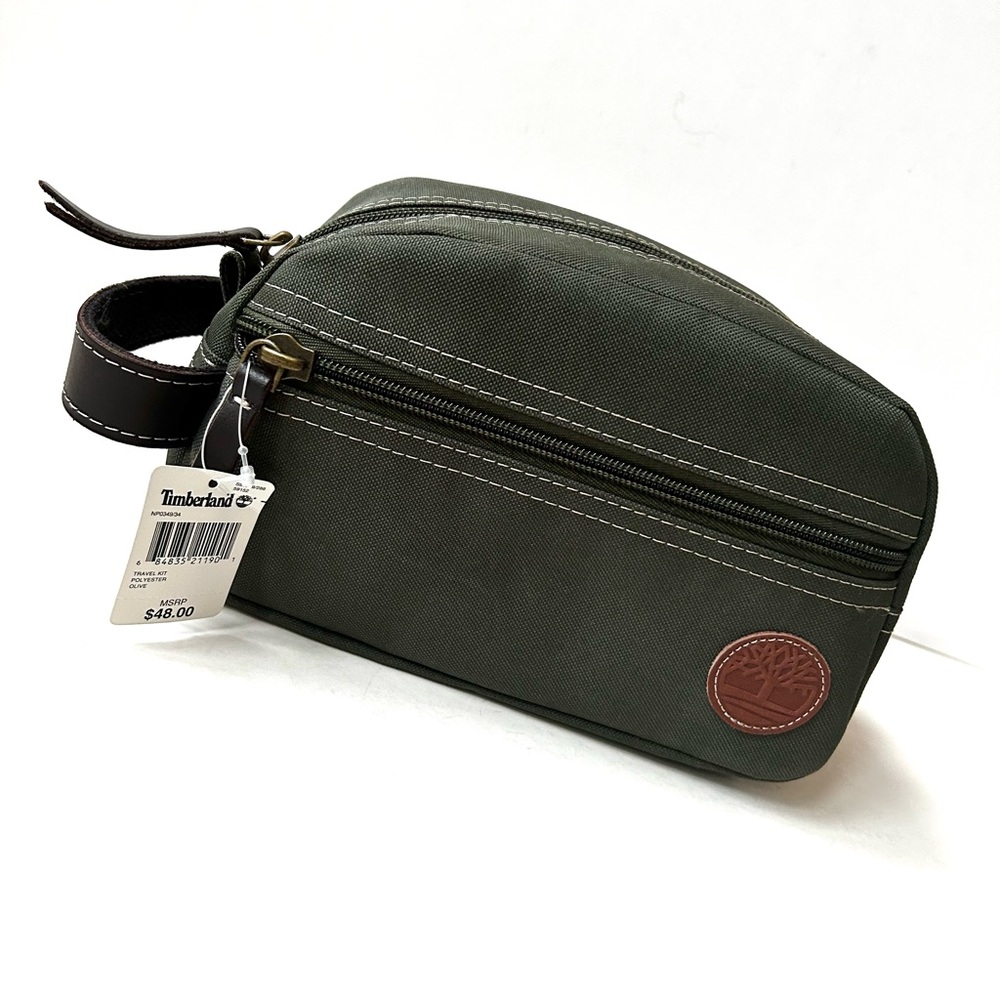 Timberland Green Toiletry Bag with Durable Design